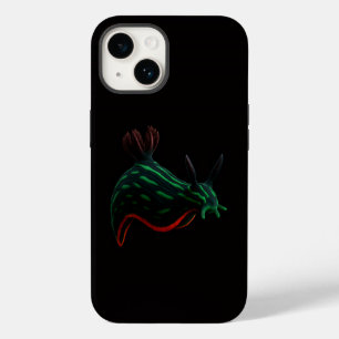 Schwarzes 4 Luxe iPhone 14 Mate, Neon-Meeresnackts Case-Mate iPhone 14 Hülle