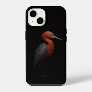 Schwarzes 4 Luxe iPhone 14 Mate, Rötlicher Seidenr Hülle