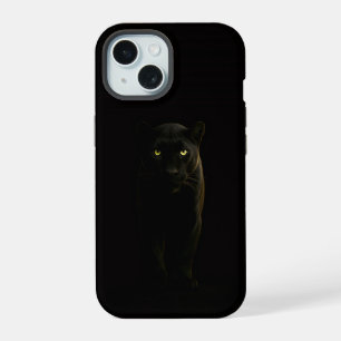 Schwarzes 4 Luxe iPhone 15 Case, Black Panther Hülle