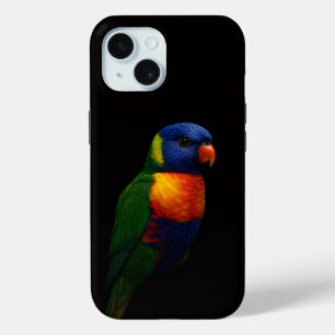 Schwarzes 4 Luxe iPhone 15 Case-Mate, Lorikeet-Pap Case-Mate iPhone Hülle