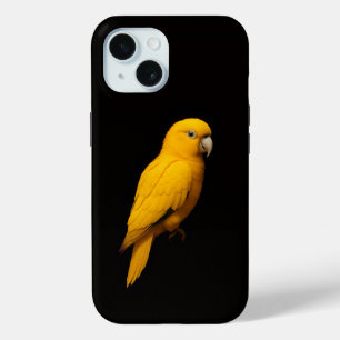 Schwarzes 4 Luxe iPhone 15 Mate, Goldsittich Case-Mate iPhone Hülle