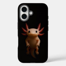 Schwarzes 4 Luxe iPhone 16 Case-Mate, Axolotl