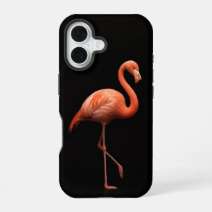 Schwarzes 4 Luxe iPhone 16 Case-Mate, Rosa Flaming Hülle