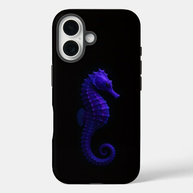 Schwarzes 4 Luxe iPhone 16 Case-Mate, Violetter Se Hülle (Rückseite)