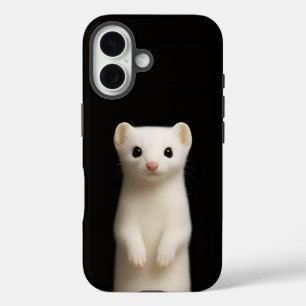 Schwarzes 4 Luxe iPhone 16 Mate, stilvolles Hermel Hülle