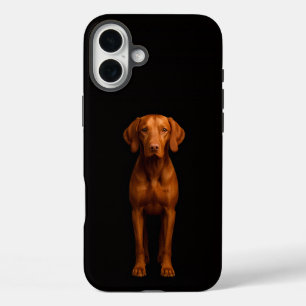 Schwarzes 4 Luxe iPhone 16 Plus, Agile Vizsla Hund Plus Hülle