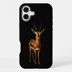 Schwarzes 4 Luxe iPhone 16 Plus, Elegante Gazella Plus Hülle