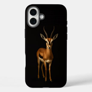 Schwarzes 4 Luxe iPhone 16 Plus, Elegante Gazella Plus Hülle