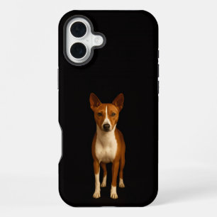 Schwarzes 4 Luxe iPhone 16 Plus, eleganter Basenji Plus Hülle