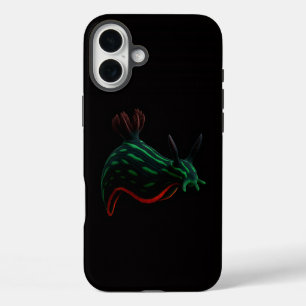 Schwarzes 4 Luxe iPhone 16 Plus Mate, Neon-Meeresn Hülle