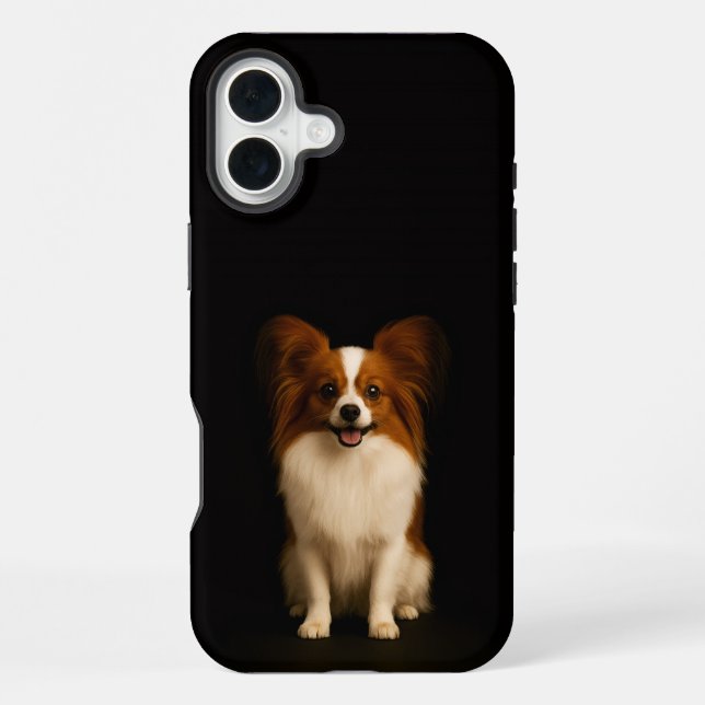 Schwarzes 4 Luxe iPhone 16 Plus, Verfeinerter Papi Plus Hülle (Rückseite)