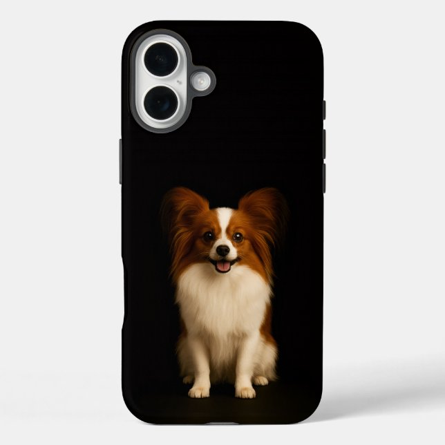 Schwarzes 4 Luxe iPhone 16 Plus, Verfeinerter Papi Plus Hülle (Rückseite)