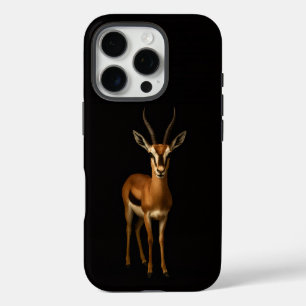 Schwarzes 4 Luxe iPhone 16 Pro, Elegante Gazella Pro Hülle