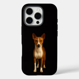 Schwarzes 4 Luxe iPhone 16 Pro, eleganter Basenji- Pro Hülle