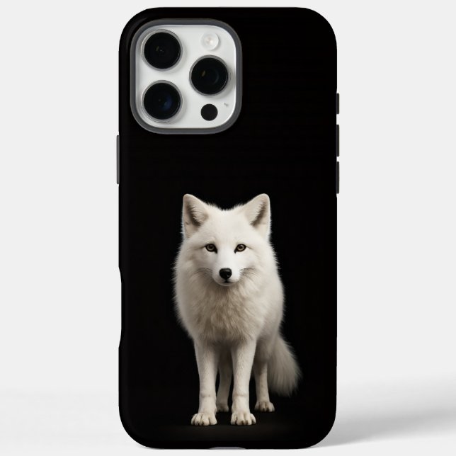 Schwarzes 4 Luxe iPhone 16 Pro Max, Elfenbein-Pola Max Hülle (Rückseite)