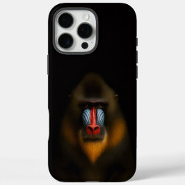 Schwarzes 4 Luxe iPhone 16 Pro Max, Mandrillaffe Max Hülle