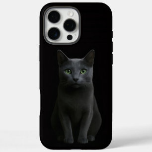 Schwarzes 4 Luxe iPhone 16 Pro Max, Russische Blau Max Hülle