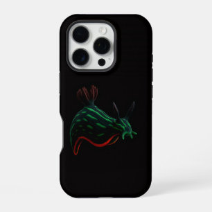 Schwarzes 4 Luxe iPhone 16 Pro, Neon-Meeresnacktsc Pro Hülle