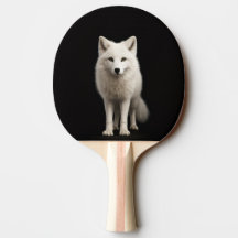 Schwarzes 4 Luxe Ping-Pong-Schläger, Elfenbein-Pol