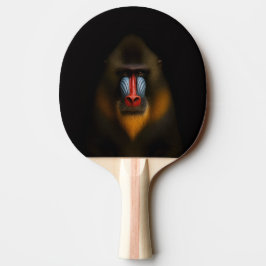 Schwarzes 4 Luxe-Tischtennisschläger, Mandrill-Aff Tischtennis Schläger