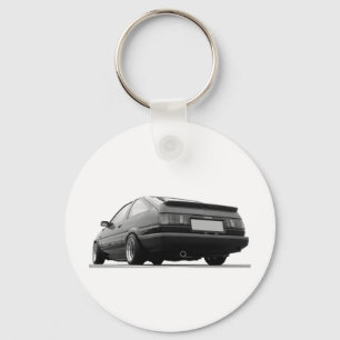 Schwarzes AE86 u. Weiß Schlüsselanhänger