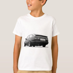 Schwarzes AE86 u. Weiß T-Shirt