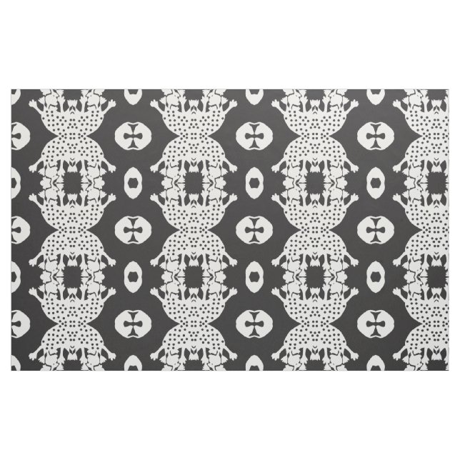 Schwarzes Amoeba-Monster-Gewebe Stoff (Fat Quarter (45,7 x 55,9 cm))