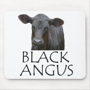 Schwarzes Angus Mousepad