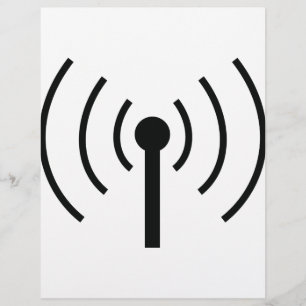 Schwarzes Antennensymbol