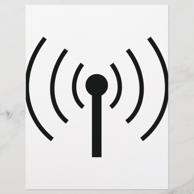 Schwarzes Antennensymbol (Vorderseite)