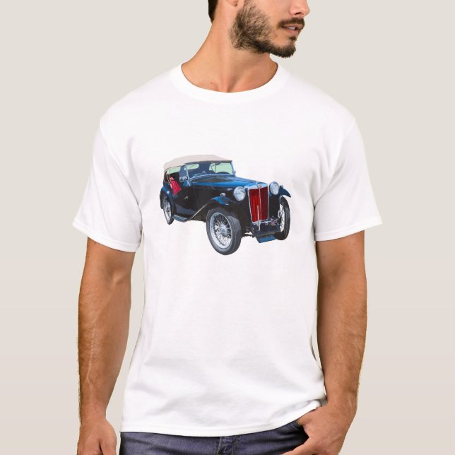 Schwarzes antikes Auto Magnesiums Tc T-Shirt (Vorderseite)
