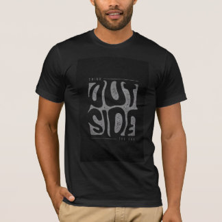 Schwarzes Ärmel-T-Shirt mit neuem Design T-Shirt