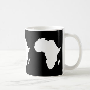 Schwarzes Audacious Africa Kaffeetasse