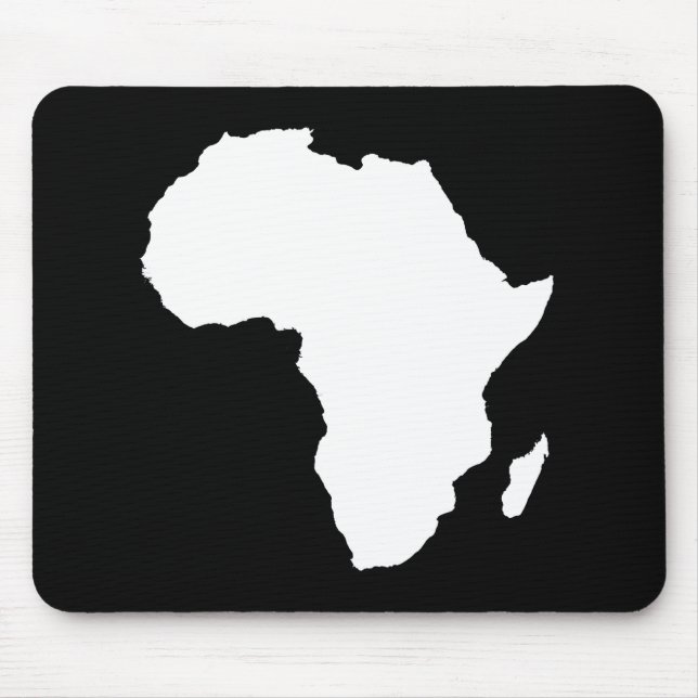 Schwarzes Audacious Africa Mousepad (Vorne)
