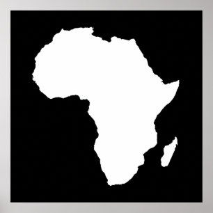 Schwarzes Audacious Africa Poster