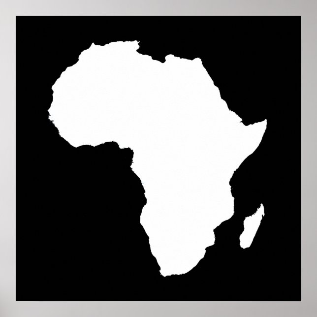 Schwarzes Audacious Africa Poster (Vorne)