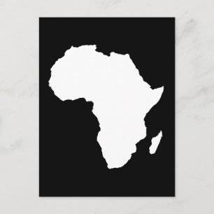 Schwarzes Audacious Africa Postkarte