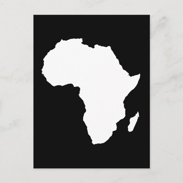 Schwarzes Audacious Africa Postkarte (Vorderseite)