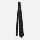 Schwarzes auf schwarzer OPkunst-Krawatte Krawatte (Rückseite)