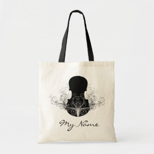 Schwarzes auf weißer Violinen-Taschen-Tasche Tragetasche
