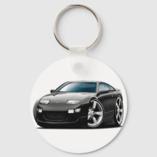Schwarzes Auto Nissans 300ZX Schlüsselanhänger