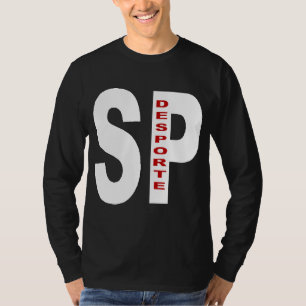 Schwarzes basisches T-Shirt SAO PAULO DESPORTE