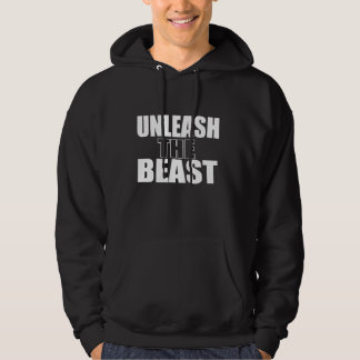 Schwarzes "binden das Tier" ausrichten ZuchtHoodie Hoodie