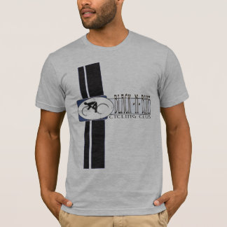Schwarzes blaues Radfahren n T-Shirt