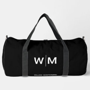 Schwarzes Branded-Logo   Unternehmen Geschäftsbetr Duffle Bag