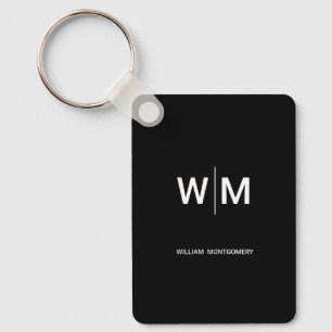 Schwarzes Branded-Logo Unternehmen Geschäftsbetr Schlüsselanhänger