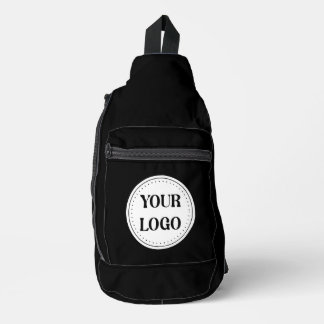 Schwarzes Branded-Logo | Unternehmensgeschäftsfirm Crossbody Bag