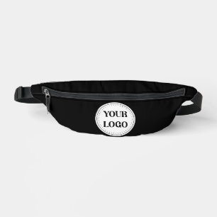 Schwarzes Branding-Logo   Unternehmensgeschäftsfir Bauchtasche