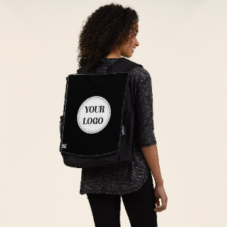 Schwarzes Branding-Logo | Unternehmensgeschäftsfir Rucksack
