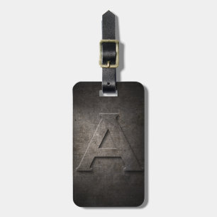 Schwarzes Bronzemetall ein Gepäckanhänger